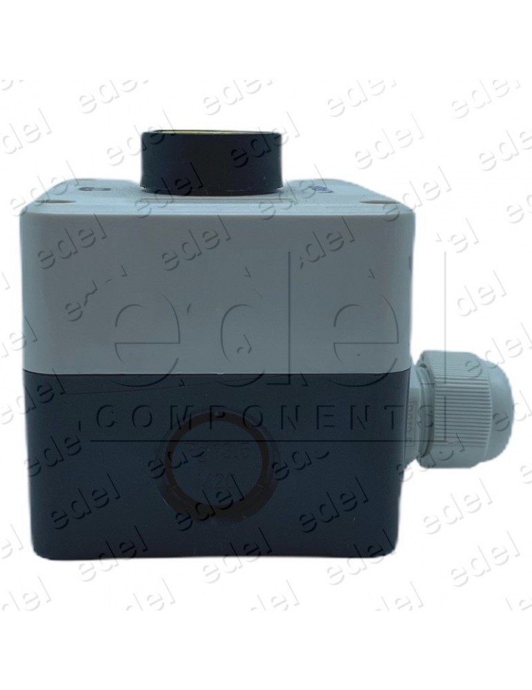 CAJA ALARMA 80X80 + PULSADOR AMARILLO