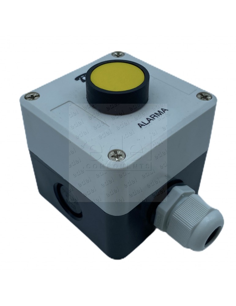 BOTONERA/MANDO/CAJA - PULSADOR TELÉFLON ALARMA CON PIGTOGRAMA  Y CONTACTO 1 ABIERTO