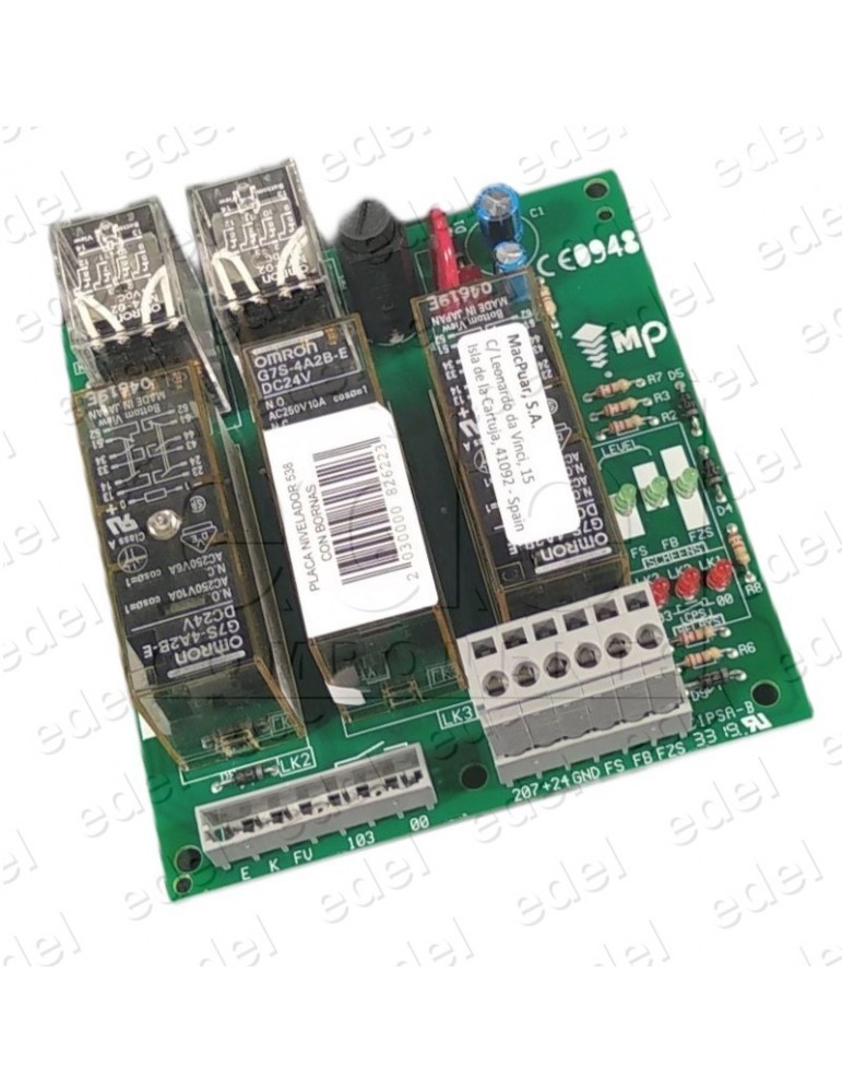 21A2538 PLACA NIVELADORA 538 MP MAC PUARSA