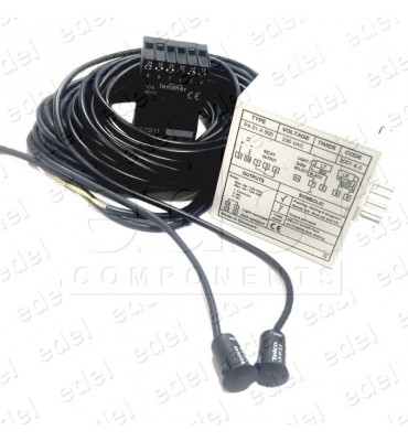 KIT PHOTOCELLULE TELCO BOUTON.(ÉMETTEUR + RÉCEPTEUR + AMPL.) 230 VAC