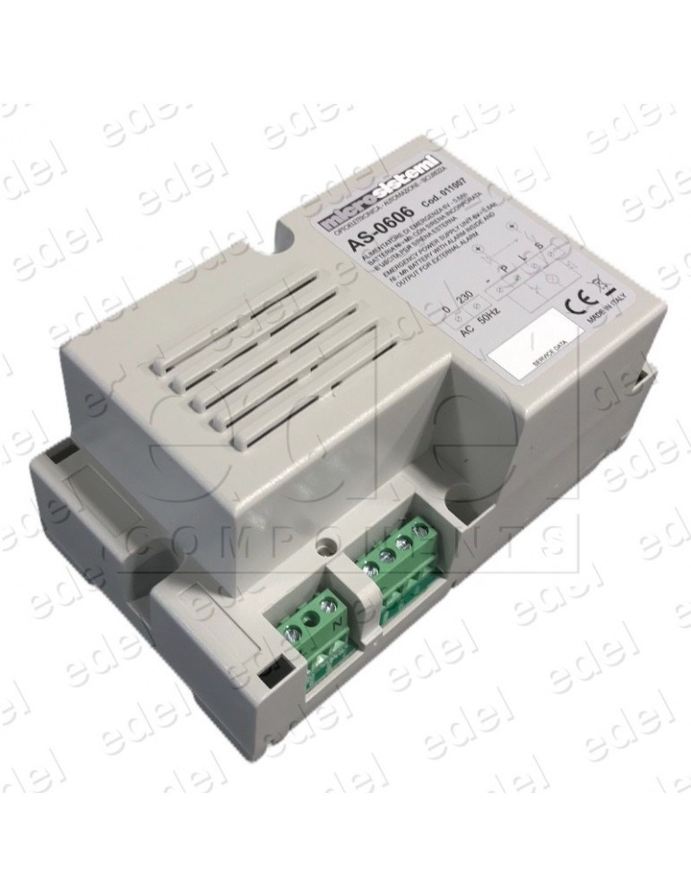 ALARM EMERGENCY WITH POWER SUPPLY 6V 0,6Ah AVEC AUX. RELAY