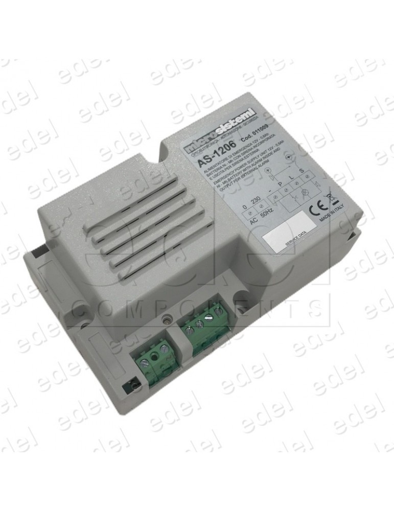 ALARM EMERGENCY WITH POWER SUPPLY 12V 0,6Ah AVEC AUX. RELAY