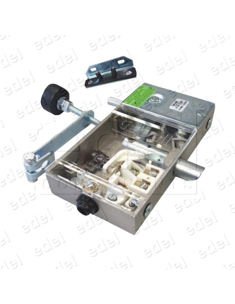 4104.DXFE-1 SAFETY LOCK ALJO FRONT ACT. WITH AUX. CONTACT FLAT LOCKING PIN RIGHT WITH BRACKET W/OUT HOUSING