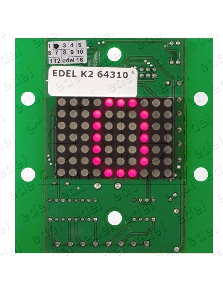 DISPLAY EDEL K2 64310-R (ROTARY RED)
