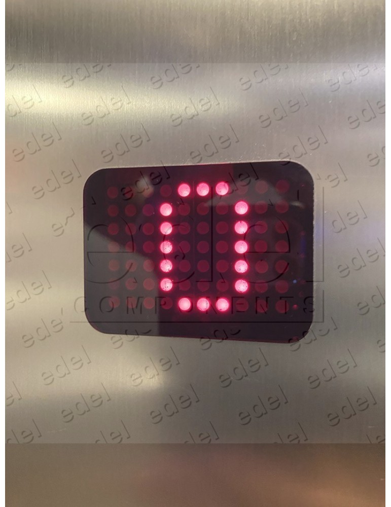 AFFICHEUR EDEL ROTATIF ROUGE