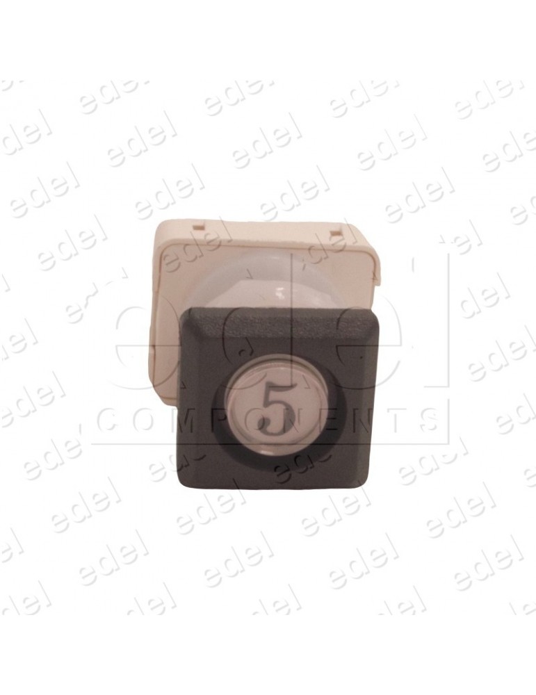 111T4 000112 BOUTON JMT T4 1NO  LUM. 24V LED ROUGE  5