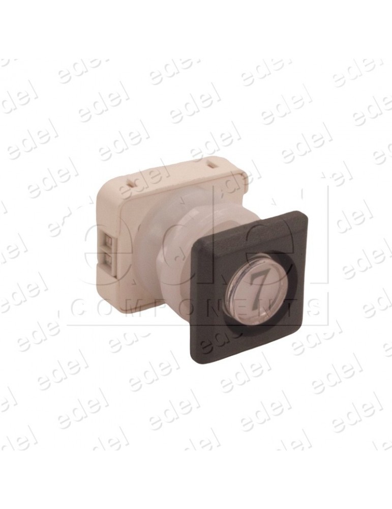 111T4 000112 PULSADOR JMT T4 1NO LUMINOSO 24V LED ROJO  7