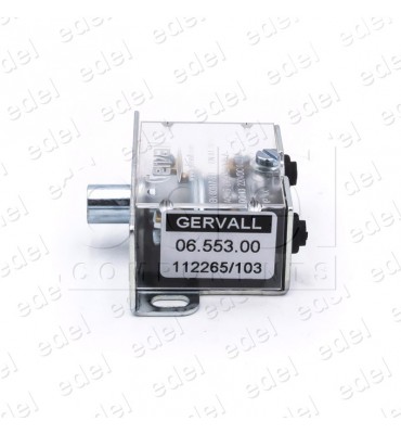 06.553.00 CONTACTO GERVALL A TOPE CON EJE LLANO CAJA METÁLICA