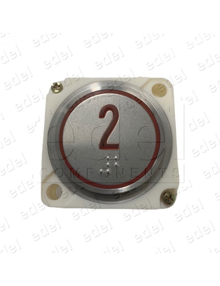 PUSH BUTTON FAIN ROUND RED LED BRAILLE (2)