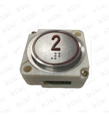 BOUTON FAIN  ROND LED ROUGE BRAILLE (2)
