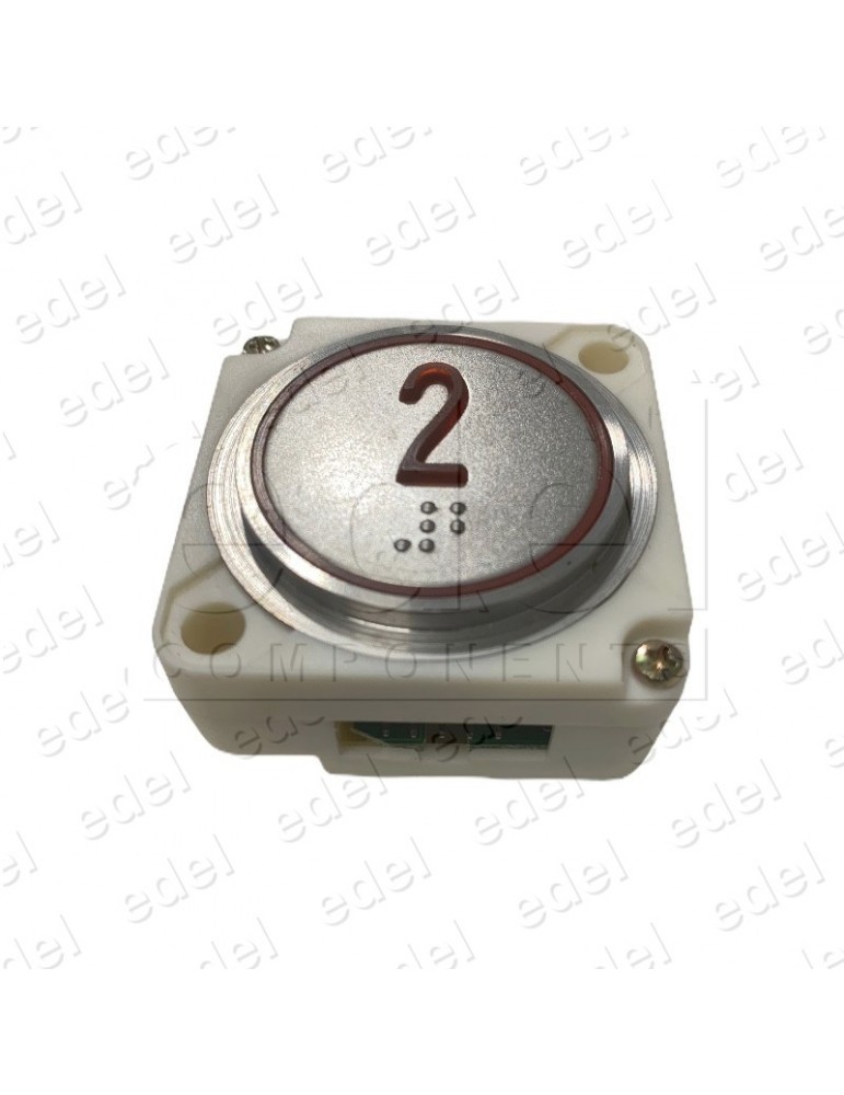 BOUTON FAIN  ROND LED ROUGE BRAILLE (2)