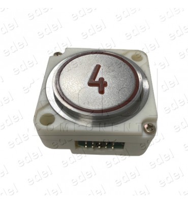 PUSH BUTTON FAIN ROUND RED LED BRAILLE (4)
