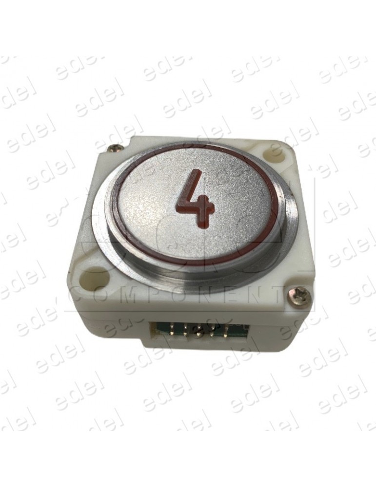 PUSH BUTTON FAIN ROUND RED LED BRAILLE (4)