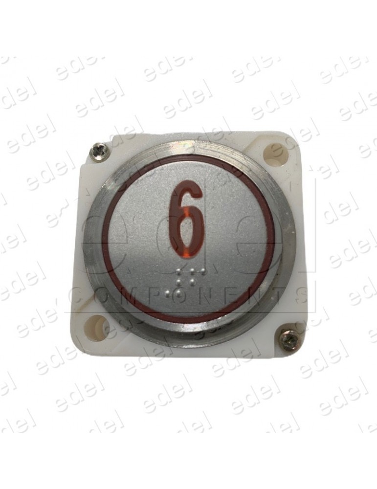 BOUTON FAIN  ROND LED ROUGE BRAILLE (6)