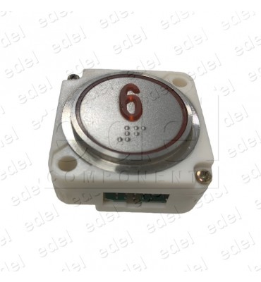 BOUTON FAIN  ROND LED ROUGE BRAILLE (6)