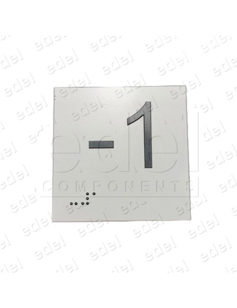 ADHESIVE 75X75X0,8 RELIEF AND BRAILLE (-1)