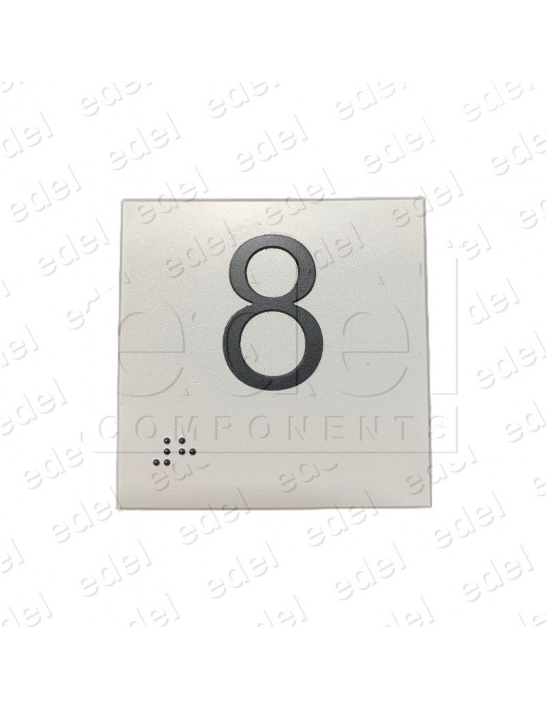 ADHESIVE 75X75X0,8 RELIEF AND BRAILLE (8)