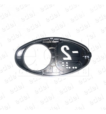 MAA250AY352 CARATULA OTIS GEN2 CROMADA SATINADA BRAILLE (-2)