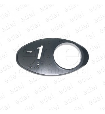 MAA250AY351 CARATULA OTIS GEN2 CROMADA SATINADA BRAILLE (-1)