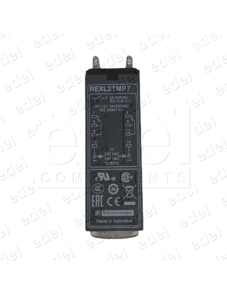 REXL2TMP7 RELÉ TEMPORIZADO REXL2TMP7 MINI 230VAC 5A 2NO