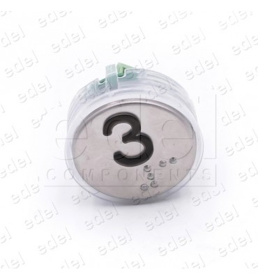 PULSADOR VEGA VENUS LUMINOSO  ROJO 12/24V 3