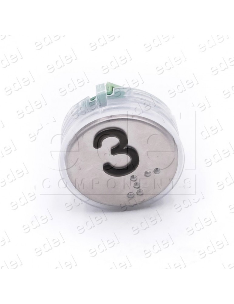 PULSADOR VEGA VENUS LUMINOSO  ROJO 12/24V 3