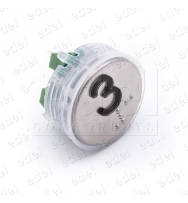 PULSADOR VEGA VENUS LUMINOSO  ROJO 12/24V 3