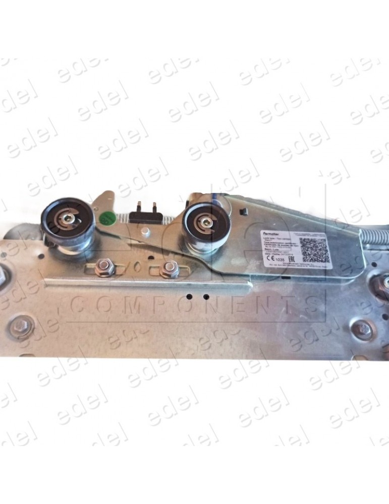 CSP-0081RI200 CONJUNTO SOPORTE FERMATOR CERRADURA PUERTA AUTOMATICA RELLANO + PLETINA ENCLAVAMIENTO EN81-41 T2 APERTURA IZQUIERD