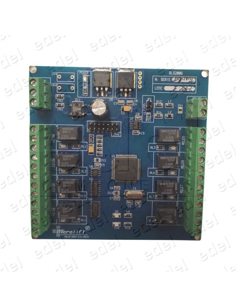 PLACA MICROLIFT 8 RELES PRL 2006 RS485