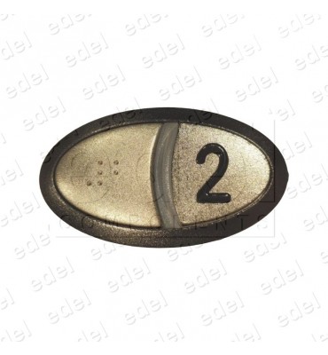 8302250-2 CONJUNTO PULSADOR CABINA BRAILLE ORONA ARCA II (2)