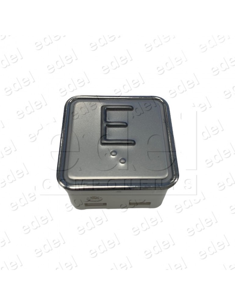 BOUTON SCHAEFER MT 42  AVEC BRAILLE ROUGE INOX E