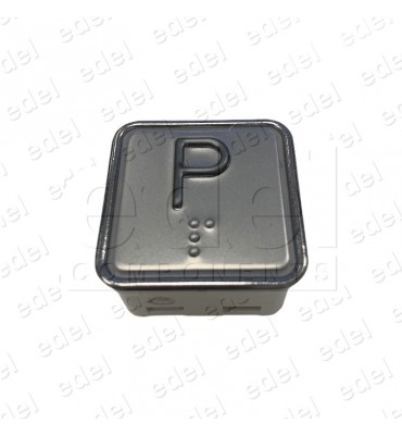 BOUTON SCHAEFER MT 42  AVEC BRAILLE ROUGE INOX P