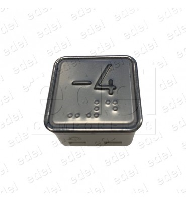 BOUTON SCHAEFER MT 42  AVEC BRAILLE ROUGE INOX -4