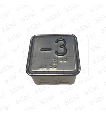 BOUTON SCHAEFER MT 42  AVEC BRAILLE ROUGE INOX -3