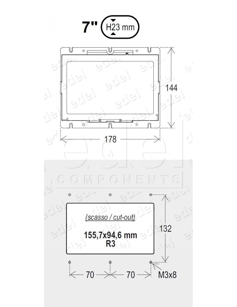 DISPLAY TFT 7" GIOTTO MULTIPARALELO Y SÍNTESI DE VOZ - BINARIO Y AUTONOMO