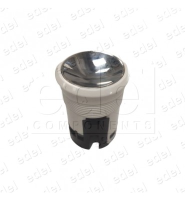 FAA25090J113 PULSADOR OTIS 2000 REDONDO ANILLO BLANCO SATIN. SIN LUMINOSO CON CUERPO