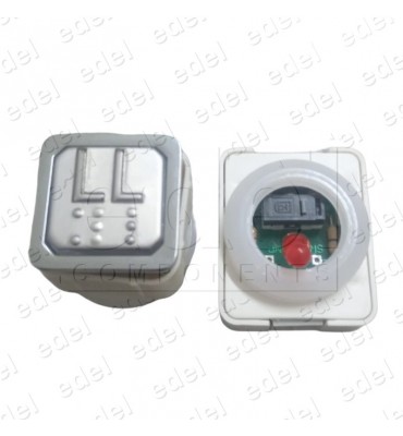 111TAB000124 BOUTON JMT TAB 1NO  LUM. 24V LED ROUGE  LL