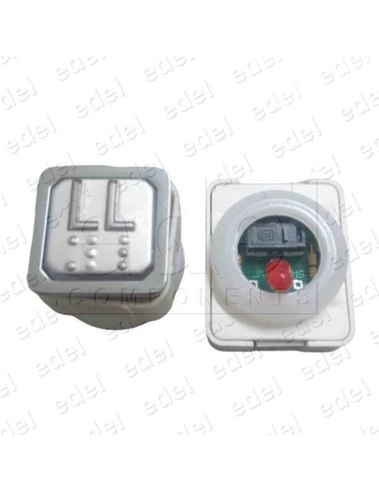 111TAB000124 PULSADOR JMT TAB 1NO LUMINOSO 24V LED ROJO  LL