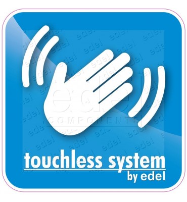 BOTONERA SENSOR TOUCHLESS EDEL CON CHAPA INOX