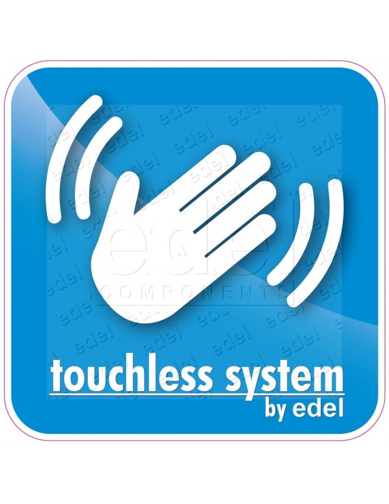 BOTONERA SENSOR TOUCHLESS EDEL CON CHAPA INOX