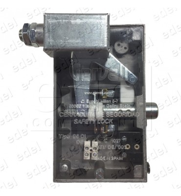 03.096.D.0FF SAFETY LOCK GERVALL FRONT ACT. DOUBLE POSITION CHAMFERED LOCKING PIN W/OUT AUX.CONTACT RIGHT HAND