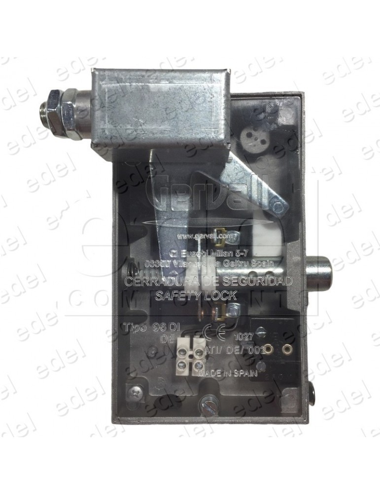 03.096.D.0FF SAFETY LOCK GERVALL FRONT ACT. DOUBLE POSITION CHAMFERED LOCKING PIN W/OUT AUX.CONTACT RIGHT HAND