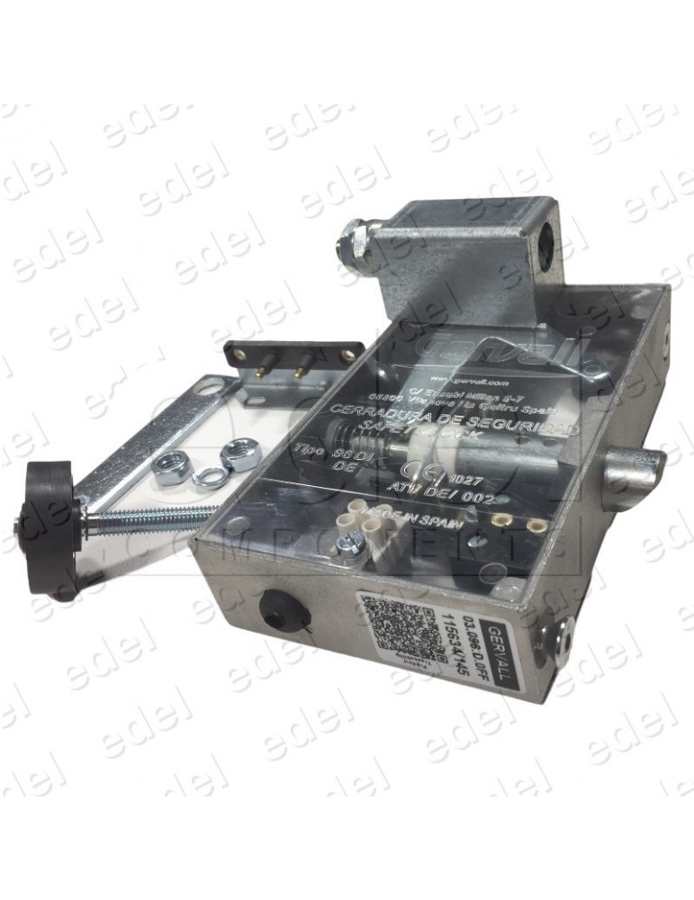 03.096.D.0FF SAFETY LOCK GERVALL FRONT ACT. DOUBLE POSITION CHAMFERED LOCKING PIN W/OUT AUX.CONTACT RIGHT HAND