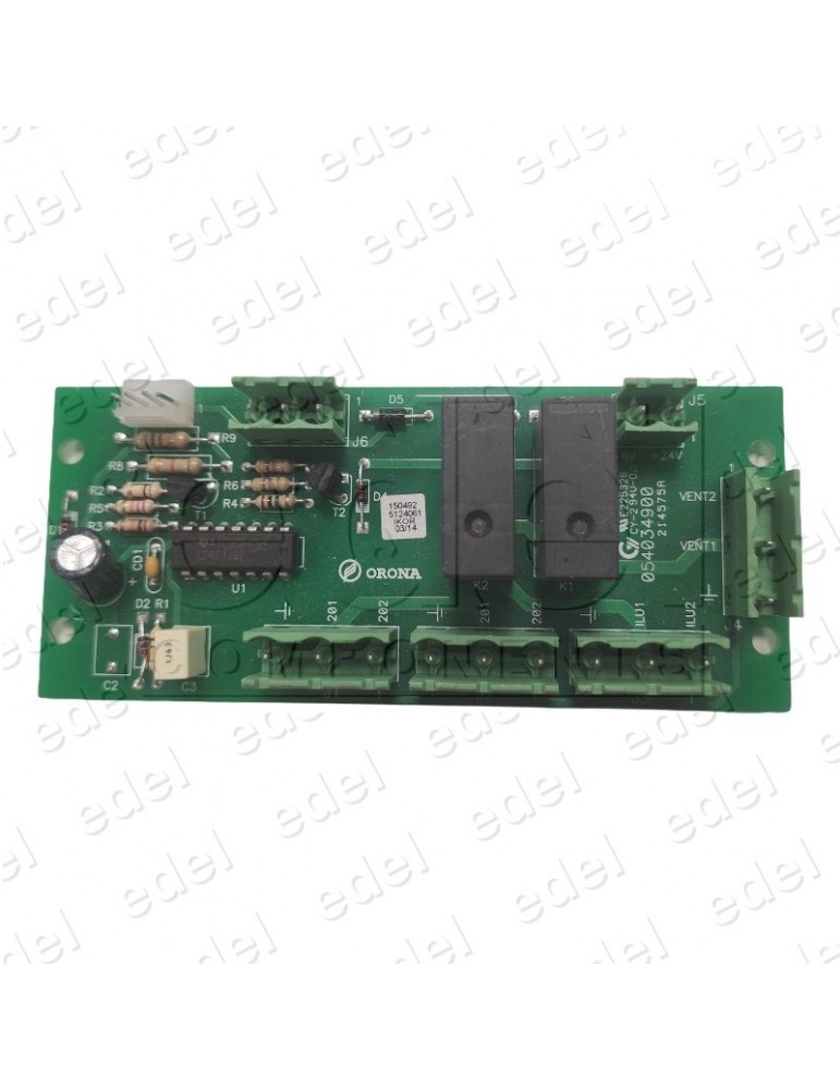 PLACA ORONA CIRCUITO CONTROL VENT. E ILUM. AUX.