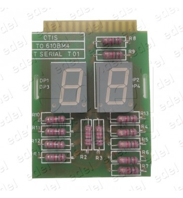 T0610BM4 PLACA DISPLAY POSICIÓN OTIS 2 DIGITOS SIN BASE