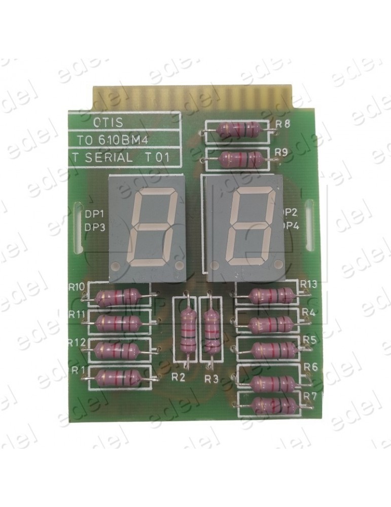 PLACA DISPLAY POSICIÓN OTIS 2 DIGITOS SIN BASE