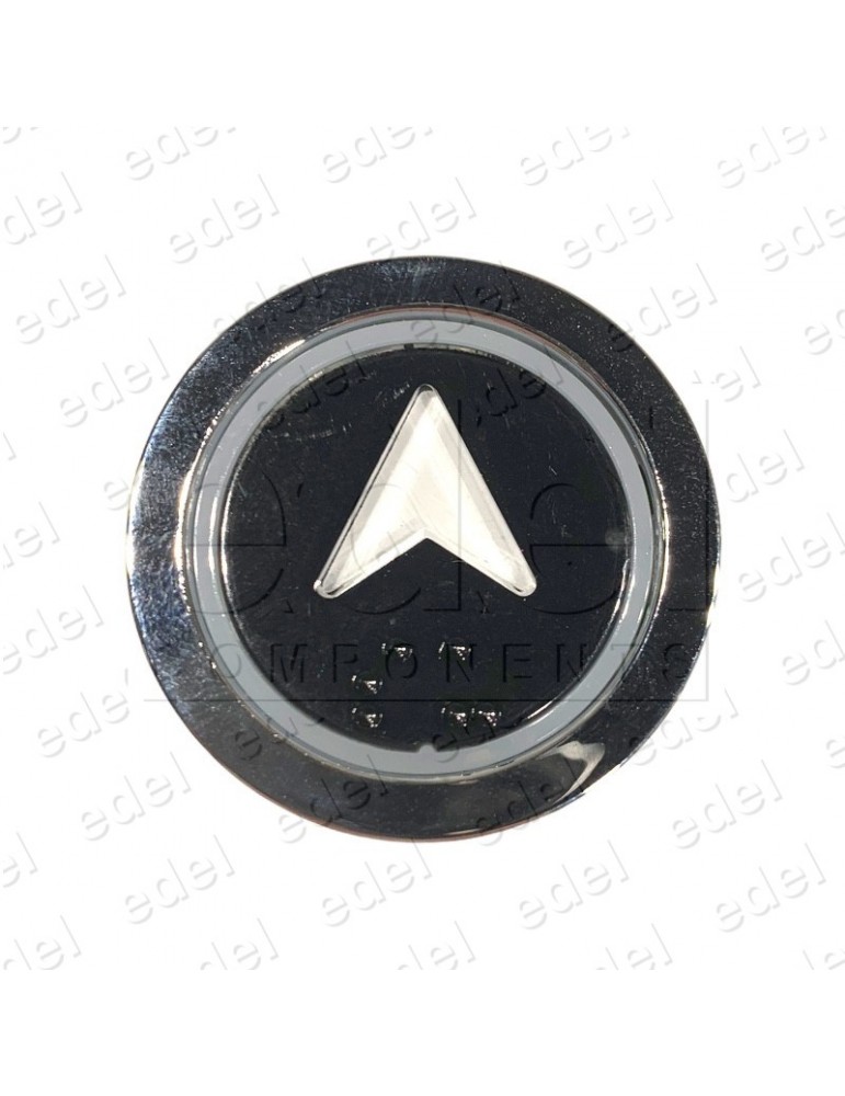 PULS. EDEL REGLETA CROMO LUM. ROJO FLECHA SUBIDA