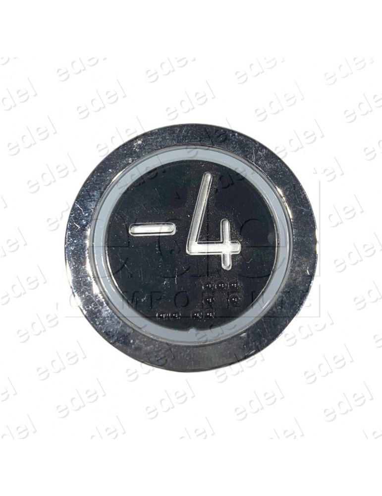 PULSADOR EDEL REGLETA CROMO LUMINOSO ROJO (-4)