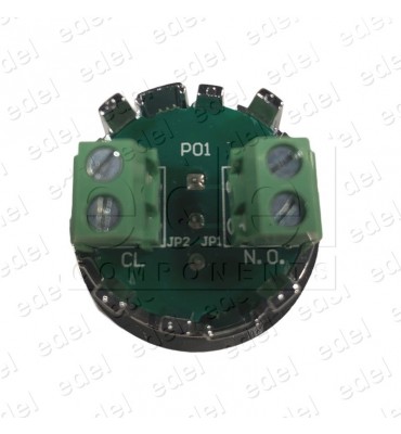 PULS. EDEL REGLETA CROMO LUM. ROJO -4