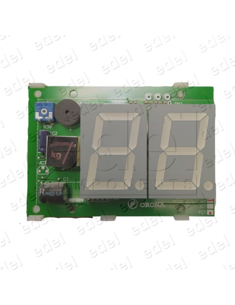5124301-1 PLACA INDICADOR CABINA 7 SEGMENTOS ORONA ARCA II + ZUMBADOR
